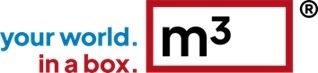 Logo von m³ – your world in a box