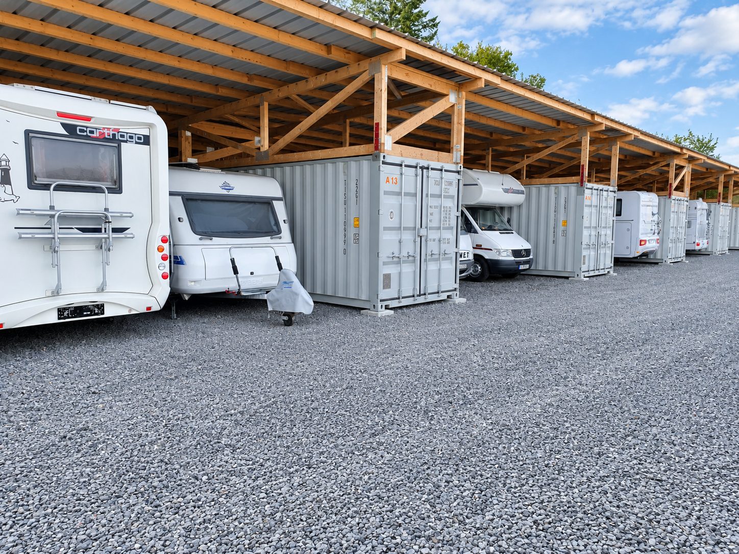 Überdachte Wohnmobil-Stellplätze in Edermünde-Grifte